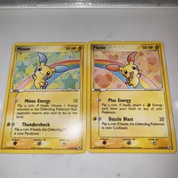 Plusle and Minun Hidden Legends 69/101 67/101 Pokemon Card Connected Art - Image 2