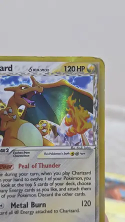 Pokemon Card Charizard 4/100 Reverse Holo Delta Species 052🔥HP🔥+ 2 More Cards - Image 4