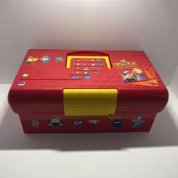 Red Pokemon "Just Stuff" Card collector storage box - Image 1