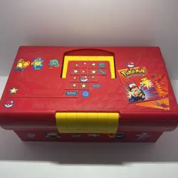 Red Pokemon "Just Stuff" Card collector storage box - Image 2