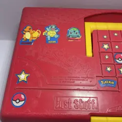 Red Pokemon "Just Stuff" Card collector storage box - Image 4