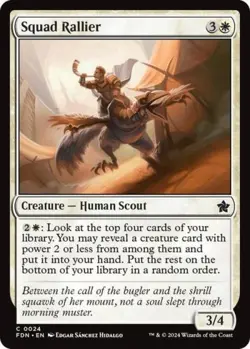 Squad Rallier - Light Play MTG Foundations - Image 1