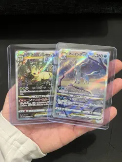 2 Card Lot Pokemon Card Collection Full Arts Holos Leafeon Glaceon Vstar NM+ - Image 1