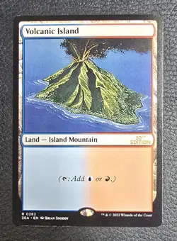 MTG Volcanic Island 30th Anniversary Edition Regular Rare Magic Card Dual Land - Image 1