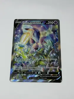 Galarian Rapidash V Alt Art Full Art 168/198 Swsh06: Chilling Reign Holo Card NM - Image 1
