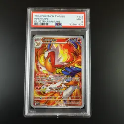 PSA 9 Infernape 173/167 Pokemon Twilight Masquerade Holo Graded Card - Image 1