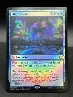 MTG Magic the Gathering Omniscience (2/10) Judge Gift Cards 2022 LP+ FOIL - Image 1