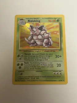 Pokemon Card Base Set Holo Nidoking 11/102 Near Mint - Image 1