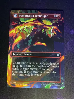 MTG * Combustion Technique (Borderless) Avatar: The Last Airbender * 1X * NM - Image 1