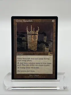 Grim Monolith Urza’s Legacy 1999 Near Mint Mtg Magic The Gathering Illus. Chippy - Image 1