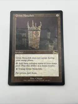Grim Monolith Urza’s Legacy 1999 Near Mint Mtg Magic The Gathering Illus. Chippy - Image 5