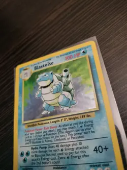 Blastoise 2/102 Base Set Holo Vintage English Card MP - Image 4