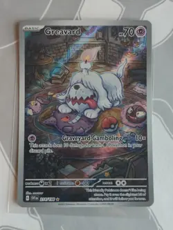 Pokemon TCG Greavard Illustration Rare Card 214/198 Scarlet & Violet Base Set - Image 1
