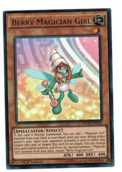 Yu-Gi-Oh Card: Berry Magician Girl MVP1-EN014 Ultra Rare 1st Edition! NM - Image 1