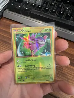 Pokemon Virizion 103/101 Secret Rare Plasma Blast MP Card Nice Front - Image 1