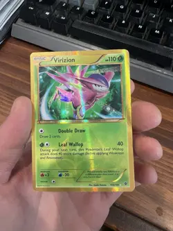 Pokemon Virizion 103/101 Secret Rare Plasma Blast MP Card Nice Front - Image 3