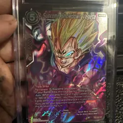 Supreme Showdown Vegeta TB2-005 SR Foil Dragon Ball Super Card Game CGC GEM MT10 - Image 1
