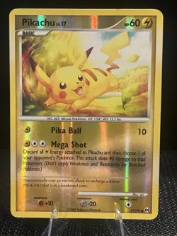 Pokemon Pikachu Card 71/99 Platinum Arceus Reverse Holo LP - Image 1