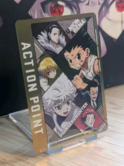 Union Arena Hunter X Hunter Action Point Card UEPR/HTR-AP01 Holo Foil NM CCG TCG - Image 2