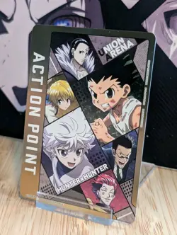 Union Arena Hunter X Hunter Action Point Card UEPR/HTR-AP01 Holo Foil NM CCG TCG - Image 3