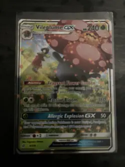 Pokemon Vileplume GX TCG Cosmic Eclipse Holo Ultra Rare Card 4/236 - Image 2