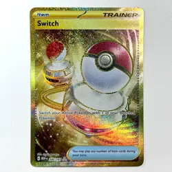 2023 Switch 206/165 Pokemon TCG Scarlet & Violet 151 Hyper Rare NM - Image 1