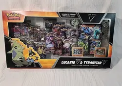 Pokemon TCG Lucario V & Tyranitar V Collector's Box - 14 Packs 820650856716 - Image 1