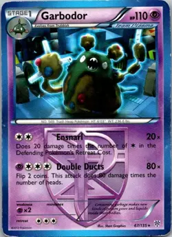 Garbodor (Team Plasma) (67) Rare Plasma Storm 67/135 HP - Image 1