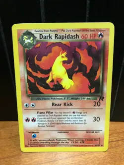 CARTA POKEMON DARK RAPIDASH 44/82 TEAM ROCKET 2000 INGLESE - Image 1