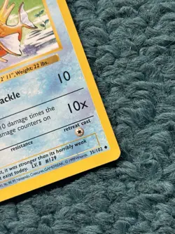 Shadowless MAGIKARP 35/102 Base Set - WOTC Vintage Pokemon 1999 - LP - Image 4