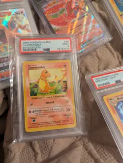 1999 Pokemon SHADOWLESS BASE SET Charmander PSA 9 MINT 46/102 - Image 1