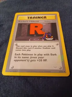 Pokemon Rocket's Hideout 63/64 Neo Revelation Unlimited MP-HP Damaged - Image 3
