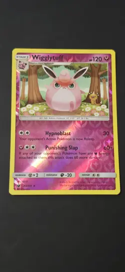Wigglytuff - 72/111 - Rare - Reverse Holo Pokemon SM4 Crimson Invasion M/NM - Image 2