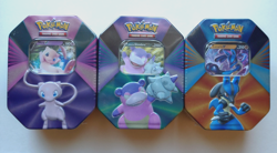 Pokemon TCG; SLOWBRO , MEW , LUCARIO V Forces Tin - Image 1