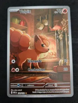 Pokemon TCG Vulpix 138/132 Mega Evolution Full Art Secret Rare - Image 1