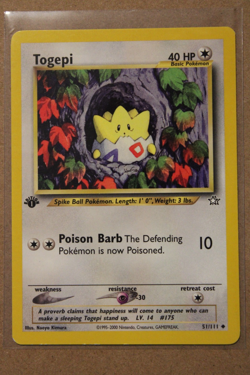 Pokemon TCG 51/111 Neo Genesis Regular 1st Edition Vintage - Image 1