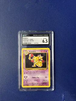 1999 Pokemon Base Set Unlimited Kadabra 32/102 CGC 6.5 - Image 1