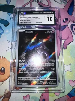 Pokemon Mewtwo 183/165 Japanese AR 151 SV2a CGC 10 Gem Mint - Image 1