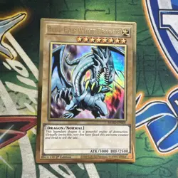Yugioh! Blue-Eyes White Dragon MGED-EN001 Gold Rare 1st Edition NM - Image 1