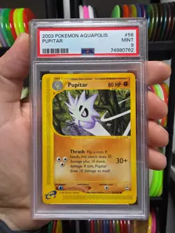 Pokemon Aquapolis Pupitar #56 NON-HOLO PSA 9 Mint Wotc Tcg Card Graded - Image 1