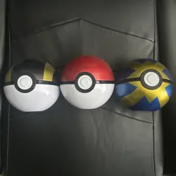 Pokemon TCG PokeBall Tin Various Balls EMPTY No cards Lot Of 3 - Image 1