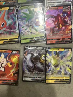 22 Pokemon Sword And Shield Pokemon V Card Lot Serperior Cinderace Rotom More + - Image 4