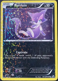 Purrloin RC13/RC25 Legendary Treasures: Radiant Collection Holo - Pokemon Card - Image 1