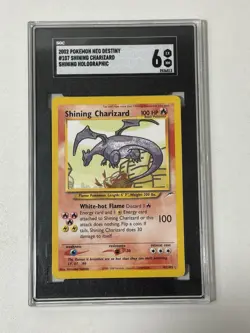 Pokemon TCG Shining Charizard Neo Destiny Holo Card 107/105 Unlimited Shiny Rare - Image 1