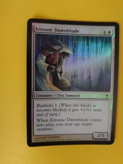 MTG Card. Kitsune Dawnblade FOIL Saviours of Kamigawa. Exact as pictures - - Image 3