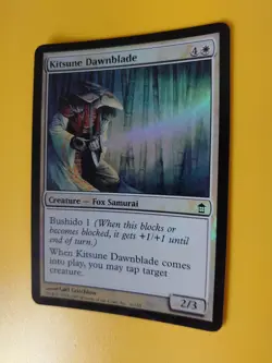 MTG Card. Kitsune Dawnblade FOIL Saviours of Kamigawa. Exact as pictures - - Image 5