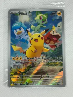 Pikachu #27 Sealed Promo Card Pokemon TCG Black Star Promo Paldea Evolved Promo - Image 1
