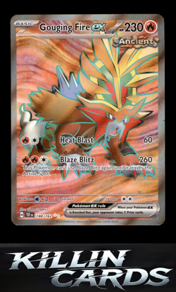 Gouging Fire ex - 188/162 188/162 Pokemon Ultra Rare SV05: Temporal Forces Card - Image 1