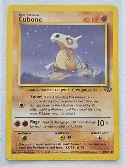 Pokemon Card Cubone Jungle 1st Edition Common 50/64 LP - Image 1