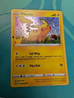 Pokemon TCG Pikachu SWSH039 Black Star Promo Cards Celebrations Holo 2020 NM - Image 1